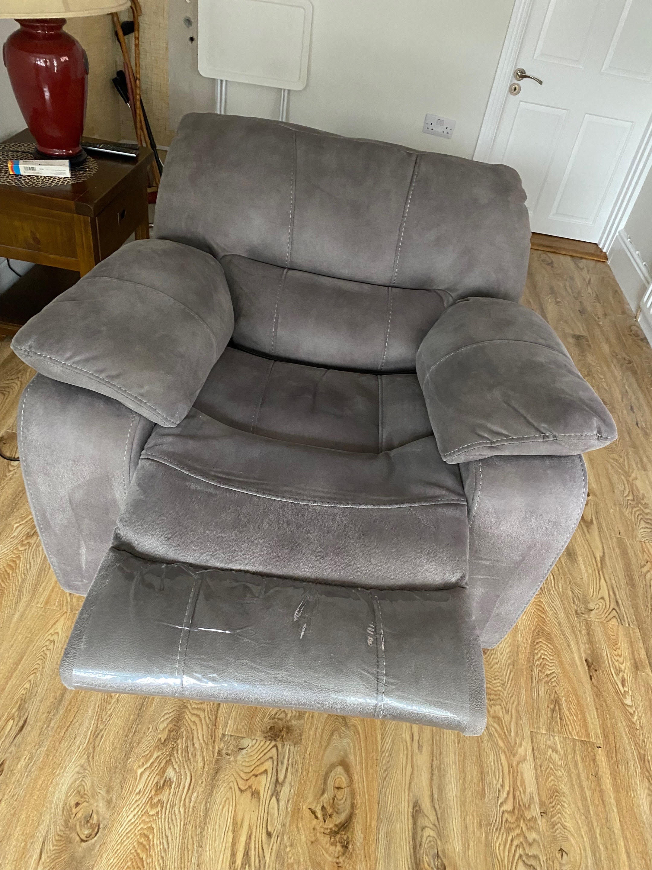 a chair after being cleaned by a professional upholstery cleaner