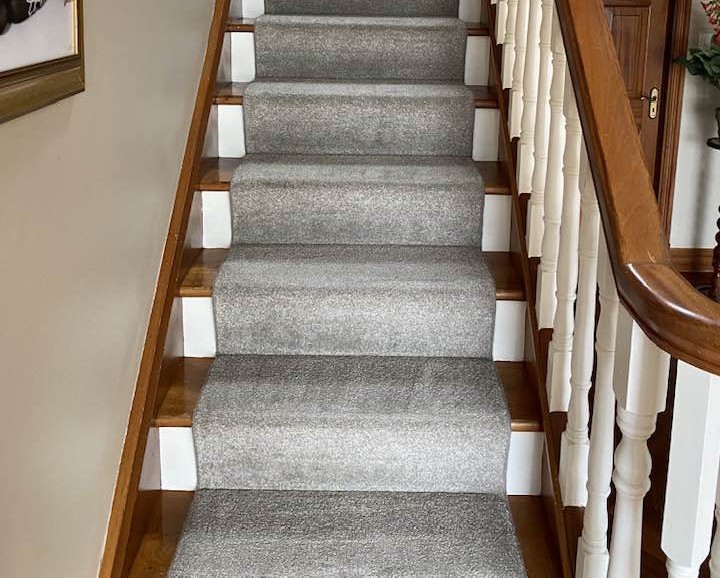 Clean Pro van cleaning carpets in a driveway in Galway city.